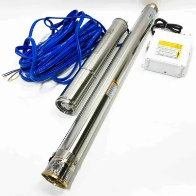 Produktbild von SHYLIYU Brunnenpumpe, 550 W, 0,75 PS, tauchfähige Tiefbrunnenpumpe, 2800 l/h, Brunnenpumpe für den privaten, industriellen Einsatz und die Landwirtschaft
