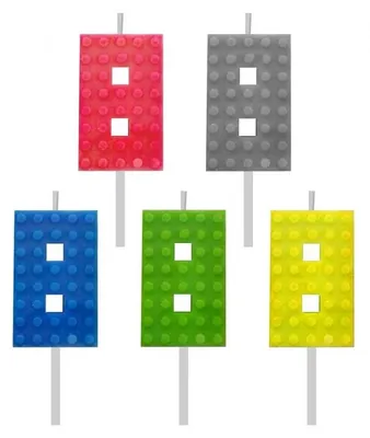 Obrázok produktu pre Narodeninová sviečka, číslo 8, výška 5,5 cm