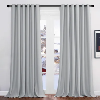 Immagine prodotto di Tende oscuranti termiche per protezione dal freddo, 260x200 cm, color argento-grigio, confezione da 2