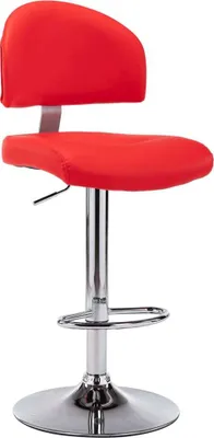 Image de Tabouret de bar Rouge Similicuir