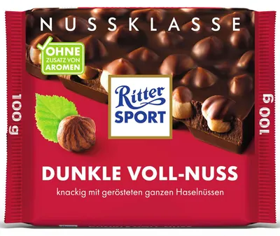 Immagine prodotto di Ritter SPORT 5211928002 Ritter SPORT Dunkle Voll-Nuss Schokolade 100,0 g