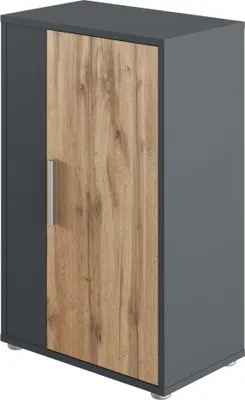 Produktbild von Kondela Wohnzimmerwand Kevin – Graphit / Wotaneiche