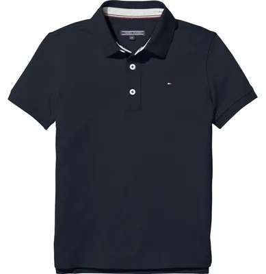 Productafbeelding van Tommy Hilfiger - Poloshirt voor jongens, model GT23042 (maat 164), marineblauw