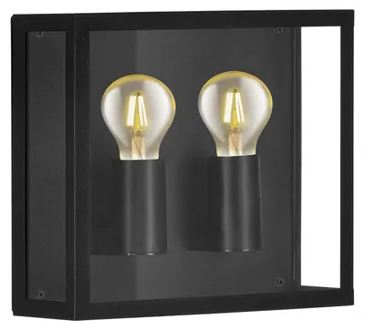 Image de Eglo 900698 ALAMONTE 1 E27 Applique extérieure/plafonnier Noir IP44