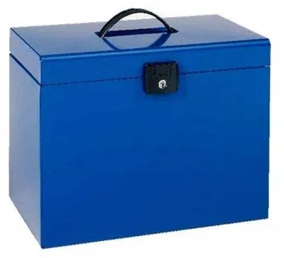 Obrázok produktu pre Úložná krabica pre priečinky, modrá farba