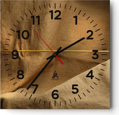 Produktbild von Wanduhr - Quadrat - Glasuhr - Pfeile Holz Schießen Wettbewerbe - 30x30cm - Schleichendes Uhrwerk - Lautlos - zum Aufhängen bereit - Dekoration Modern - Wanddekoration aus Glas - C4AC30x30-2216