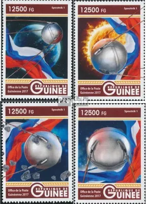 Produktbild von Briefmarken Guinea 2017 Mi 12376-12379 (kompl. Ausgabe) postfrisch Sputnik 1