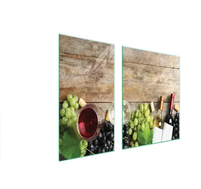 Produktbild von Glasschutzplatte Für Herd 90X52 Holz
