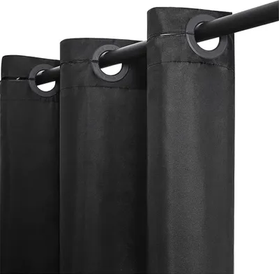 Produktbild von Aluminium-duschstange 135-250 cm - mattschwarz - Tendance