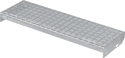 Produktbild von Metallstufe 800 x 240 mm | verzinkt Gitterroststufen | 30x2 mm | Treppenstufen