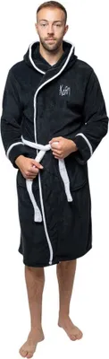 Produktbild von Korn - Morgenmantel für Herren/Damen Uni RO3479 (L - XL) (Schwarz/Weiß)