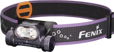 A Fenix HM65R-T V2.0 headlamp is shown against a white background.