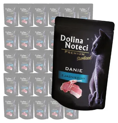 Produktbild von Dolina Noteci Premium Sterilised 30x85g Nassfutter Für kastrierte Katzen mit Lammfleisch