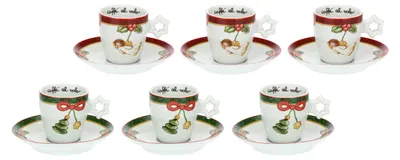 Productafbeelding van Thun Set mit 6 Espressotassen Magico Natale P4466P00/Abverkauf nur solange Vorrat reicht