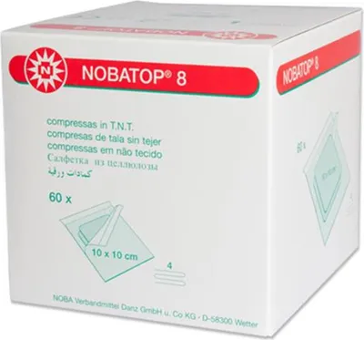 Image de Nobatop 8 compresses 10x10 cm stérile 50X2 pces