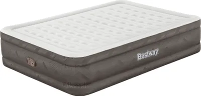 An inflatable mattress with the brand name visible.