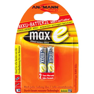 Produktbild von Ansmann 800 mAh - Micro / AAA / HR03, AAA, Nickel-Metallhydrid (NiMH), 1,2 V, 800 mAh, 125 mm, 90 mm