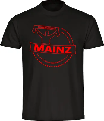 Produktbild von multifanshop Herren T-Shirt - Mainz - Meine Fankurve, schwarz, Größe XL