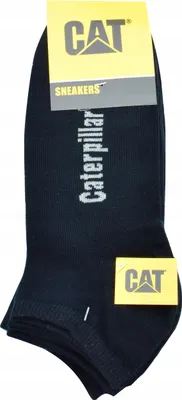 Obrázok produktu pre 3 páry Caterpillar Pánske dámske krátke ponožky CAT-845B-300A - Farba: Black - Veľkosť: 39-42