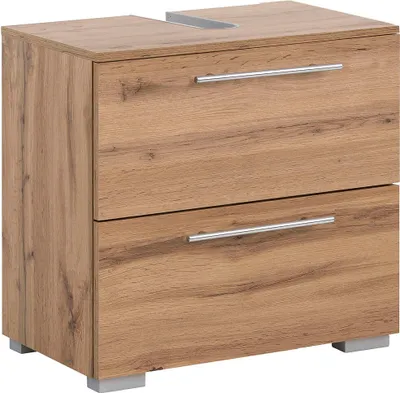 Produktbild von MÖBELPARTNER Waschbeckenunterschrank Carlos 148595 eiche landhaus 60,2 x 35,0 x 59,1 cm
