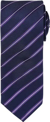 Produktbild von Premier - Krawatte für Herren PC6126 (Einheitsgröße) (Marineblau/Violett)
