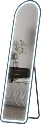 Produktbild von Ganzkörperspiegel, 150 x 40 cm, Freistehender Spiegel mit dimmbaren LED-Lichtern für Wohnzimmer, Schlafzimmer