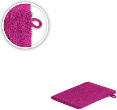 Produktbild von 20 x Waschhandschuh 500 g/m² 15 x 21 cm Pink