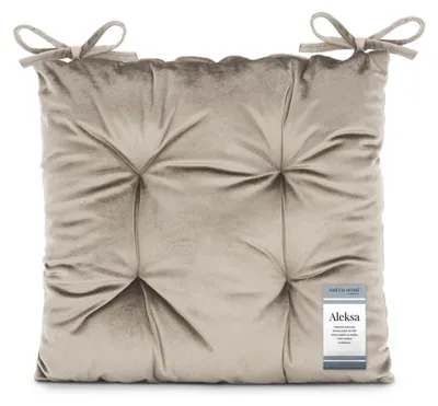 Zdjęcie produktu dla Poduszka na krzesło AmeliaHome ALEKSA 40x40 jasnobeżowa