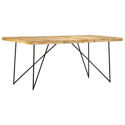 vidaXL Jídelní stůl 180×90×76 cm Mango masiv