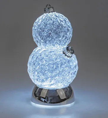 Produktbild von formano Weihnachtsdeko 23 cm Acryl mit Wassereffekt, USB-/Batteriebetrieb