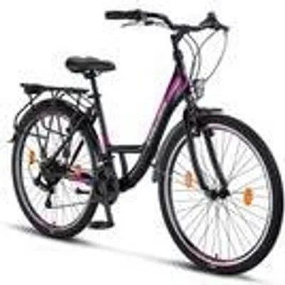 Produktbild von Chillaxx Bike Strada Premium City Bike in 24, 26, 28 Zoll - Fahrrad für Mädchen, Jungen, Herren und Damen - 21 Gang-Schaltung - Hollandfahrrad Citybike