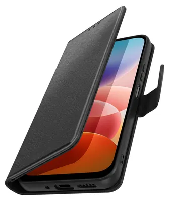 Image de Avizar, étui rabattable pour Xiaomi Redmi 17, avec fonction support, couleur noire