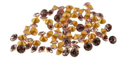 Produktbild von Vintageparts Strasssteine Chatons flieder Glas 2 mm, 100 Stück
