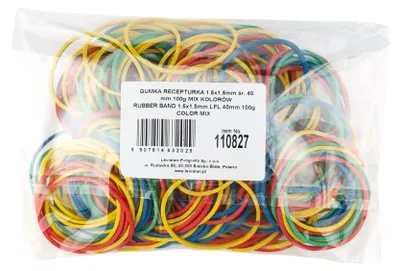 Obrázek produktu pro Gumičky, balení 100 g, průměr 40 mm, šířka 1,5 mm