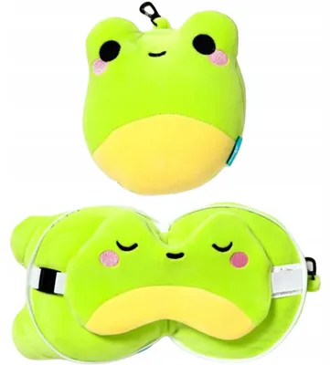 Obrázok produktu pre Relaxeazzz Silas the frog Adoramals cestovný vankúš a podložka na spanie