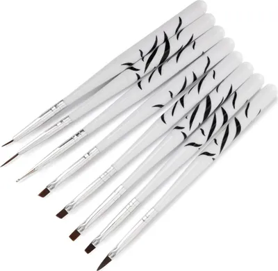 Obrázek produktu pro Sada štětců pro gelovou dekoraci, Zebrasonde, 8 ks.