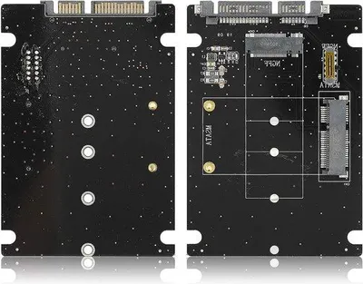 Produktbild von Mini M.2 NGFF & mSATA auf SATA 3.0 Adapter für Desktop Festplatten