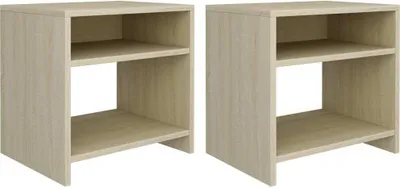 Image de Tables de chevet 2pcs Chêne sonoma 40x30x40cm Bois d'ingénierie