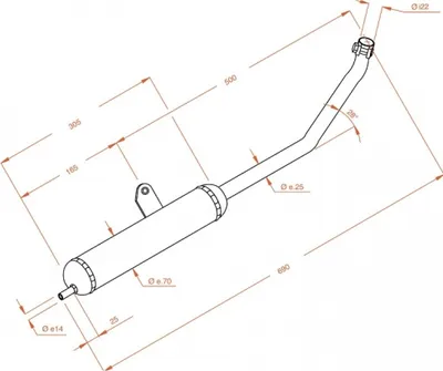 Obrázek produktu pro LeoVince kompletní výfukový systém SITO PLUS s homologací, ocel kompatibilní s Piaggio SI / KS / FL2 / Boss