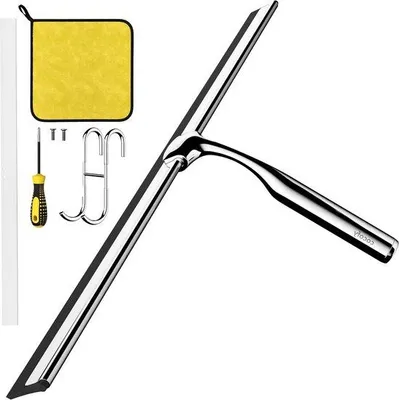 Immagine prodotto di Grande soffione doccia da 45 cm in acciaio inossidabile argento