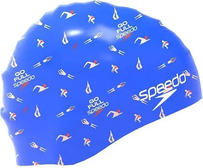 Produktbild von Speedo Printed Badekappe Blau  Blau One Size