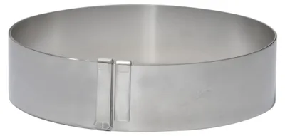 Backrahmen aus Edelstahl, 18 x 35,9 x 4,4 cm, grau