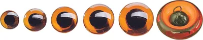 Produktbild von Glasaugen 16mm braun VE=5x2 Stück