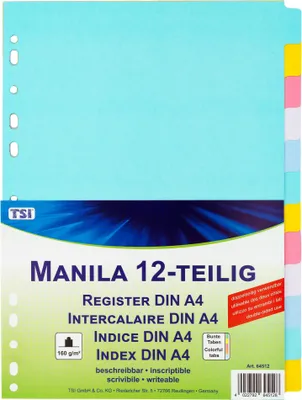Image de Registre Manille avec 12 onglets vierges