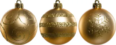 Produktbild von TrendLine Weihnachtskugeln bruchfest, langlebig Ø 6 cm gold mattiert 6 Stück
