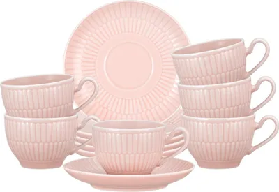 Produktbild von Seltmann Weiden Amina rosč Espressotasse + Untertasse 6er Set