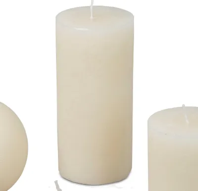 Produktbild von Stumpenkerze ANTIK CREAM H. 15cm D. 7cm antik cremeweiß aus Wachs Formano WA