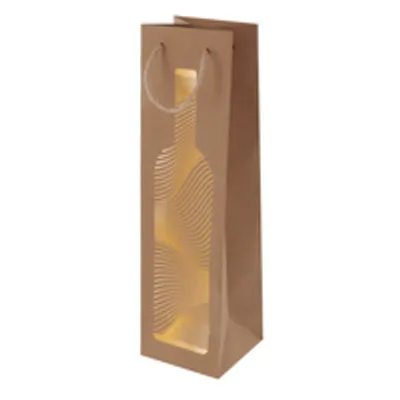 Produktbild von Susy Card Geschenkt.Kraft 10.5x36x10cm Goldenbottle5Stk