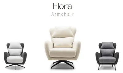 Immagine prodotto di Poltrona in tessuto poltrona wing chair beige imbottita soggiorno seduta monoposto