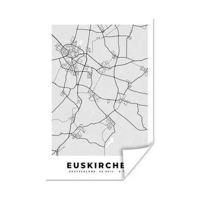 Produktbild von MuchoWow® Poster Euskirichen - Stadtplan - Karte - Deutschland 20x30 cm - Papierdruck
